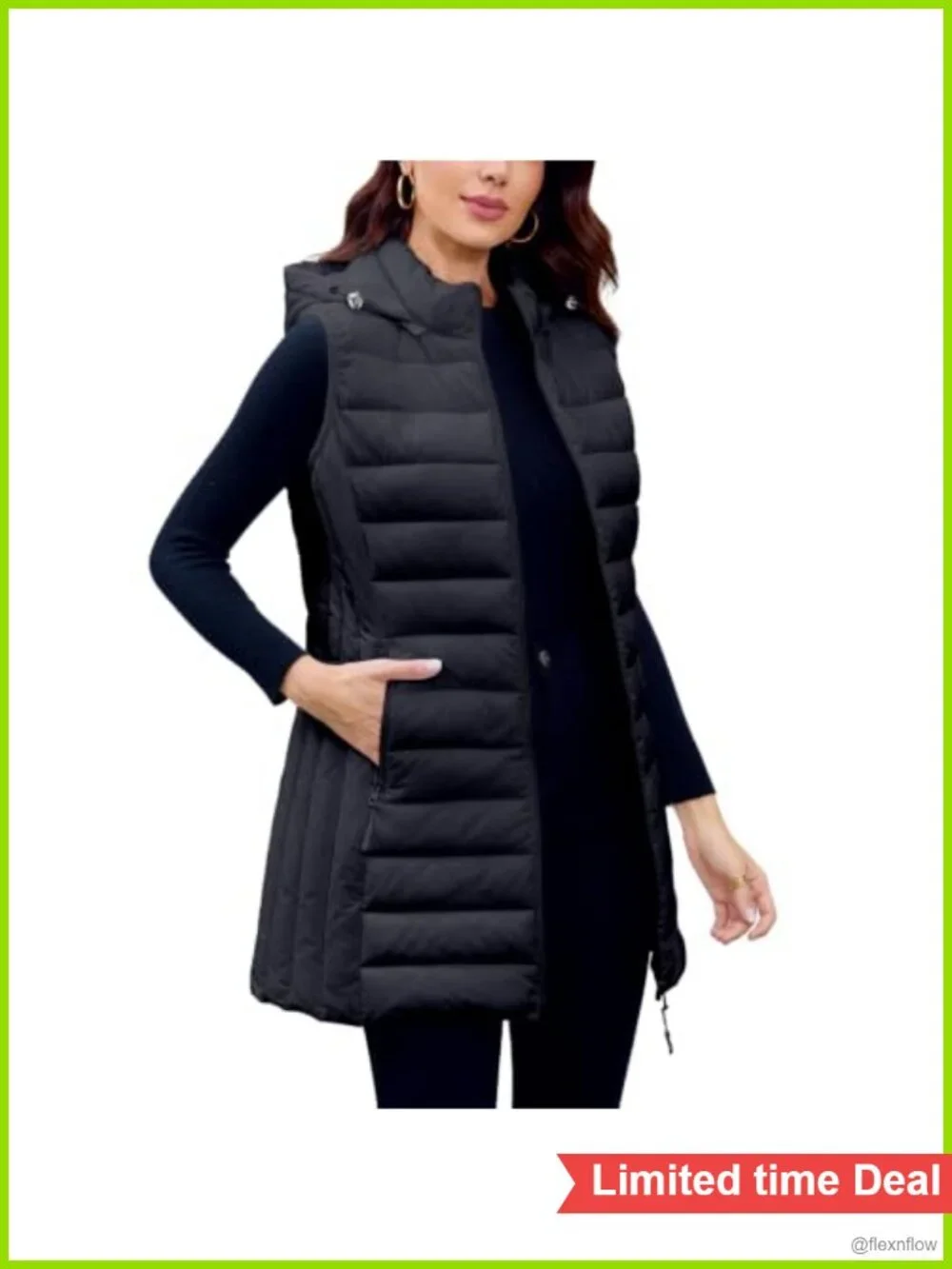Packable Lightweight Quilted Puffer Vest Sleeveless with Pockets